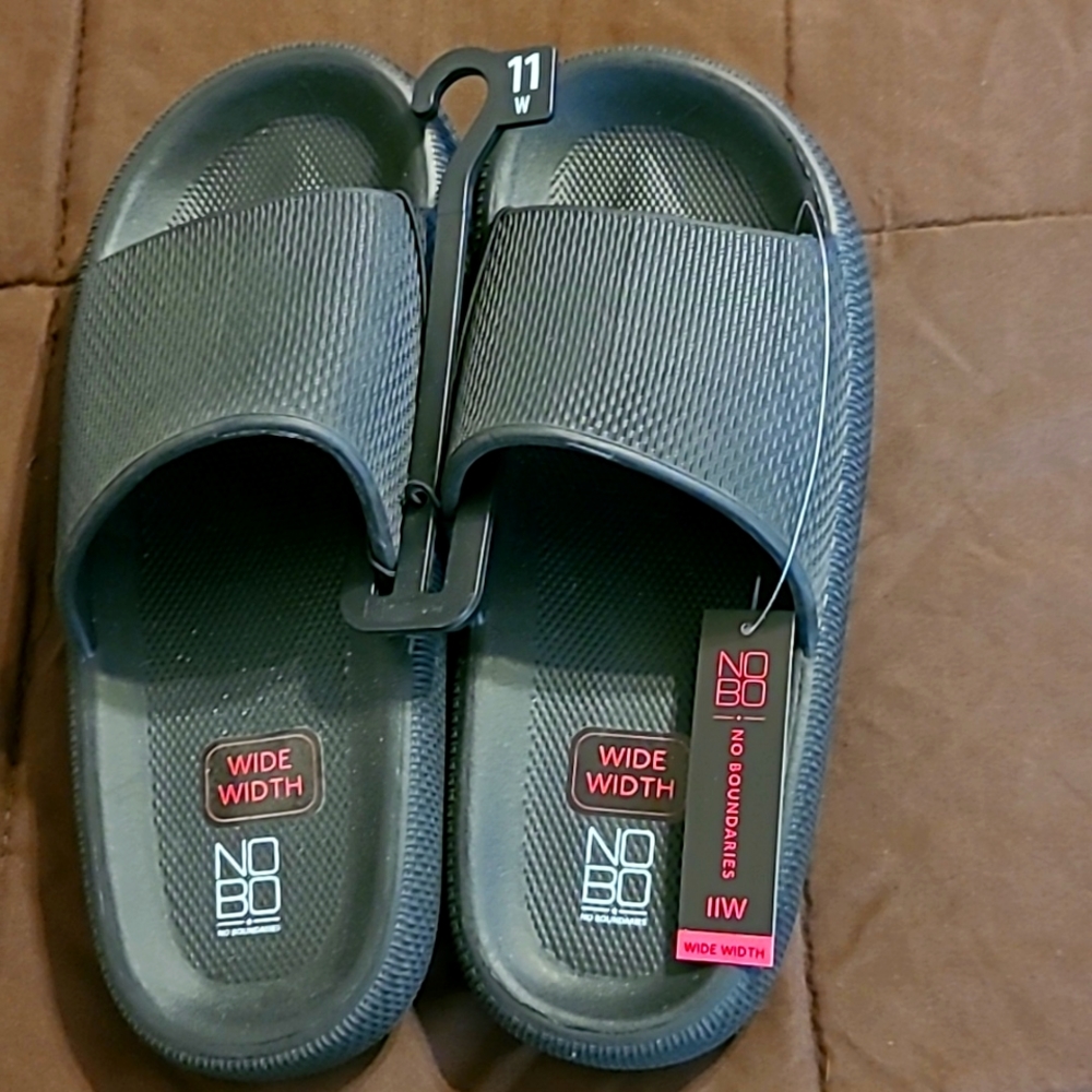 Men's Slide Sandals 11W Black